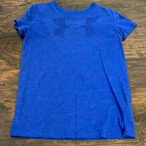 Royal blue under armour t shirt